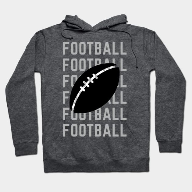 FOOTBALL Hoodie by contact@bluegoatco.com
